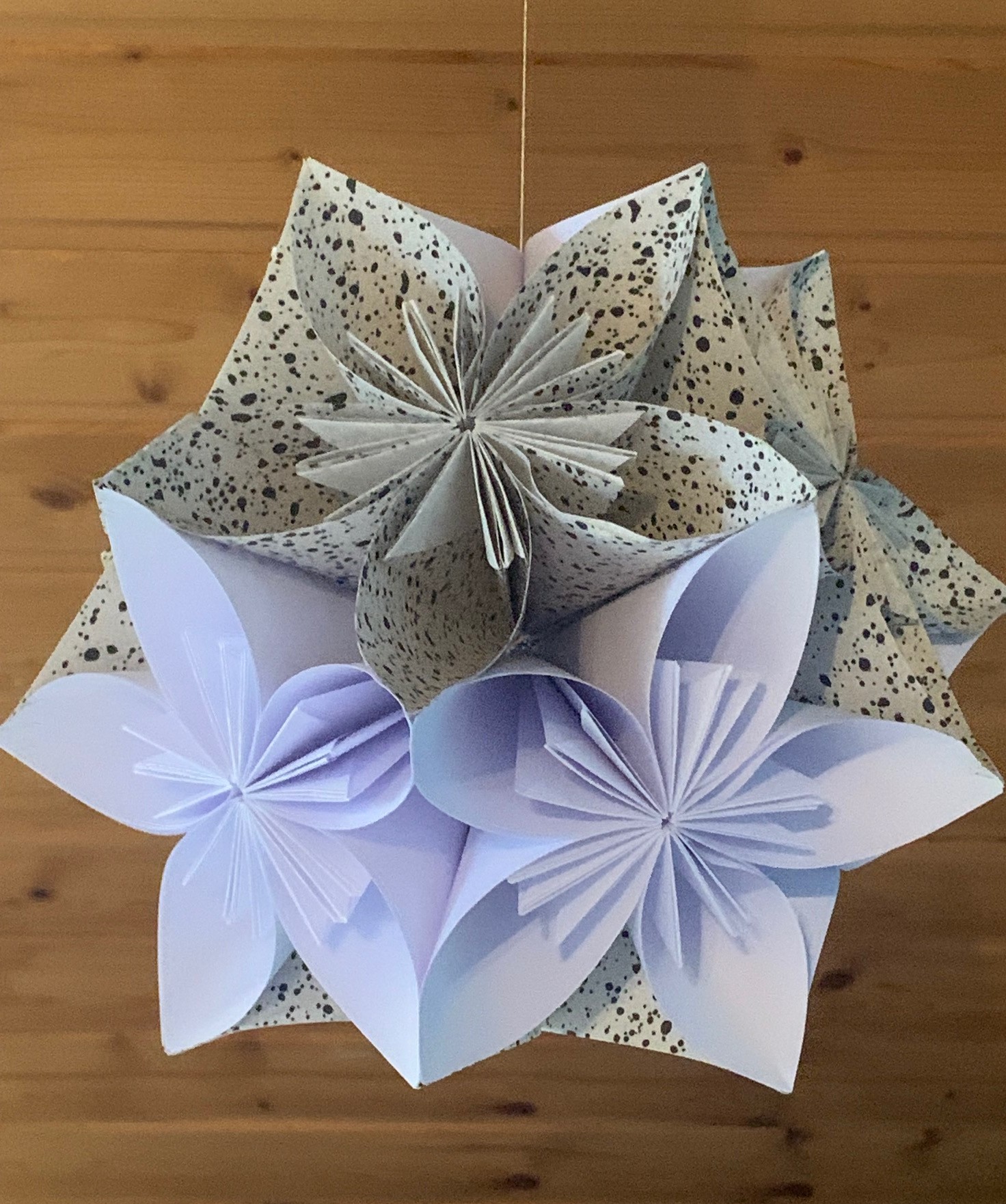 Origami Blütenbälle